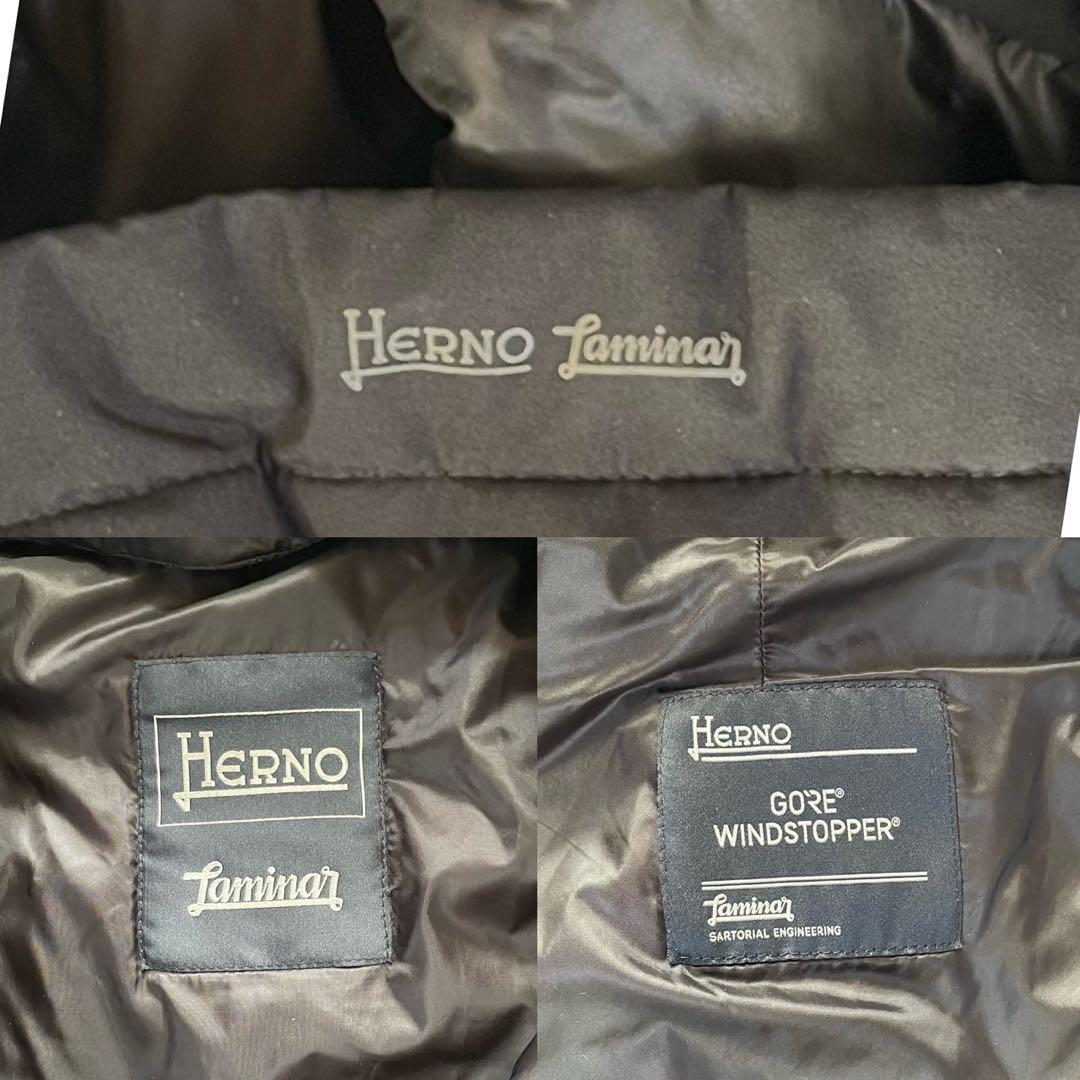 タグ付き＊HERNO ラミナー ダウンコート ブラック 48