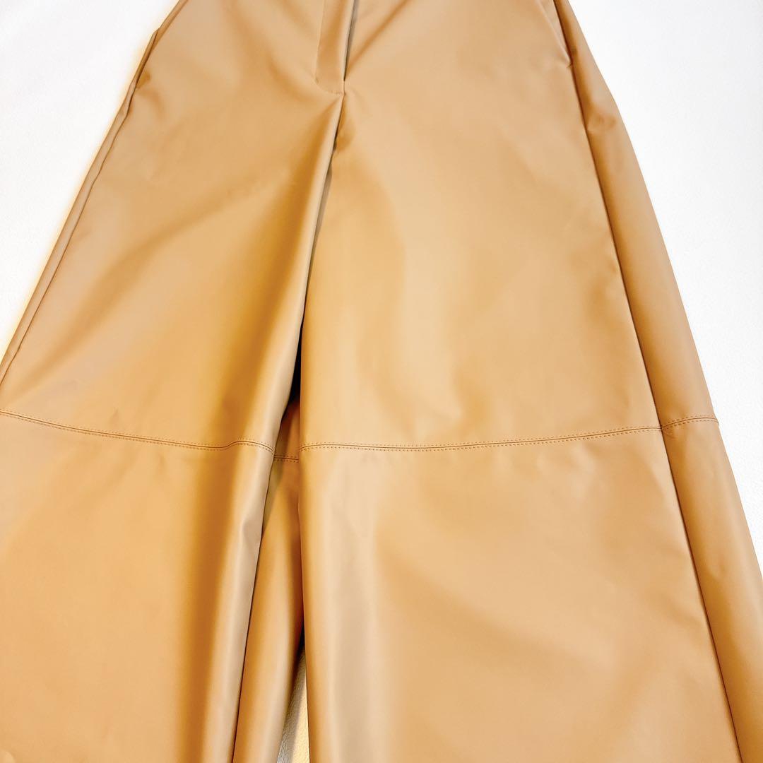 Heve ヘイヴ 24AW rubber pants ラバーパンツ　キャメル36