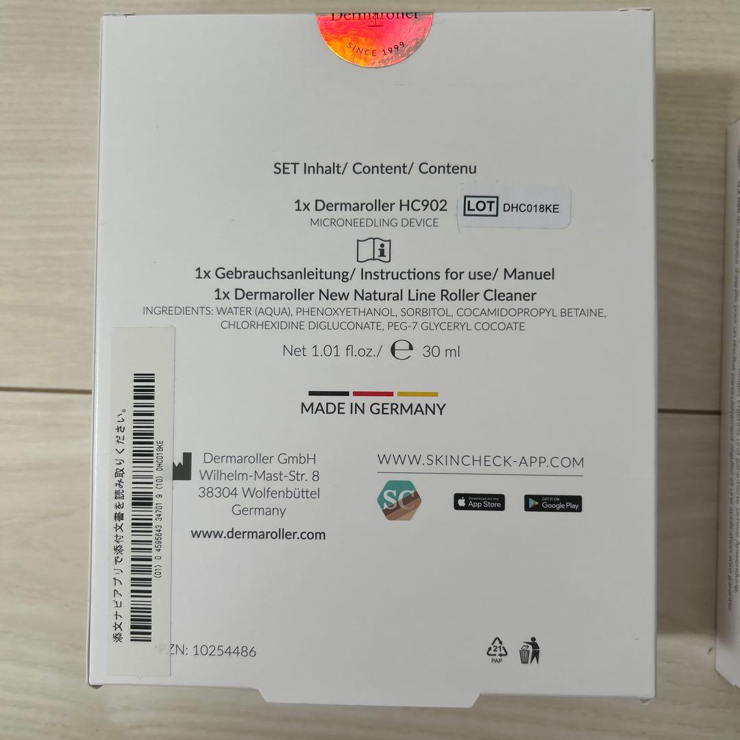 ちるる【新品未使用】ダーマローラーHC902 & クリーナー2箱セット