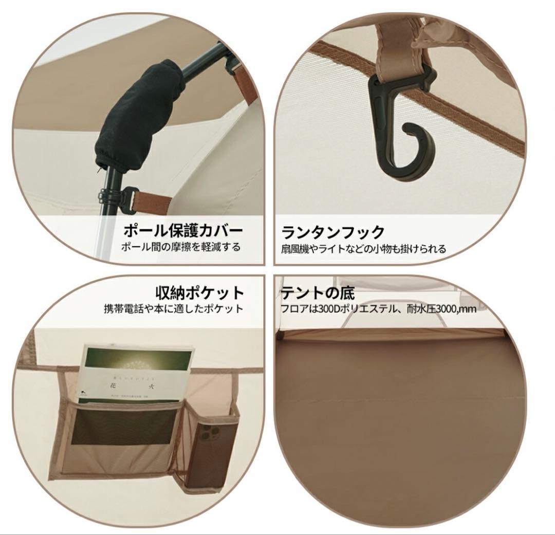 Naturehike ワンタッチテント Ti black ロッジ型