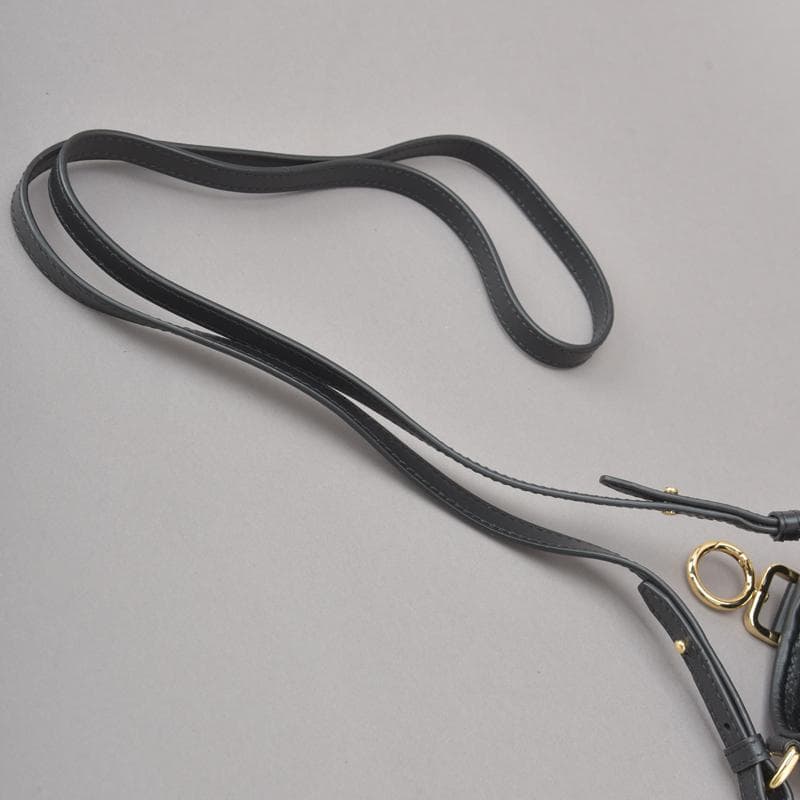 未使用◇FENDI フェンディ ズッカ ボトルホルダー ラフィア ストロー 黒