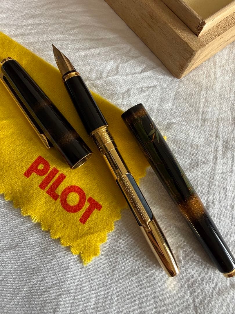パイロット蒔絵万年筆、竹