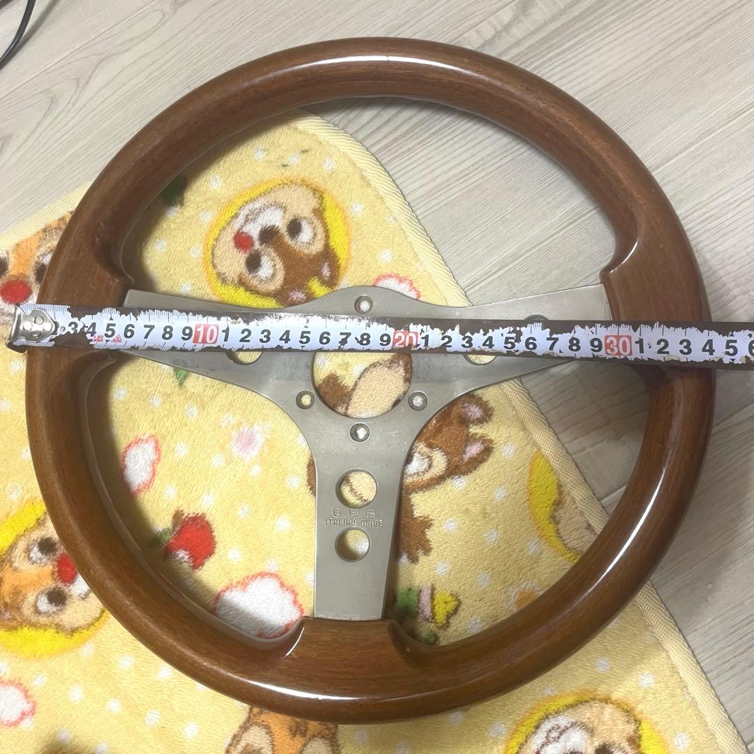 OBAステアリング　希少丸穴 ウッドハンドル