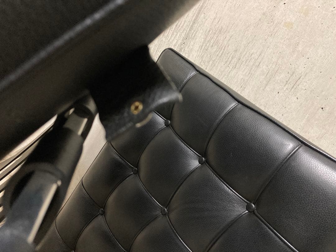 定価140万! 名作 良品 正規Knoll 黒 バルセロナ チェア　オットマン