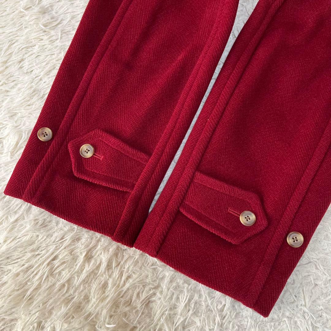 【美品】オールドイングランド　英国製　ヘリンボーン　ウール　ロングダッフルコート