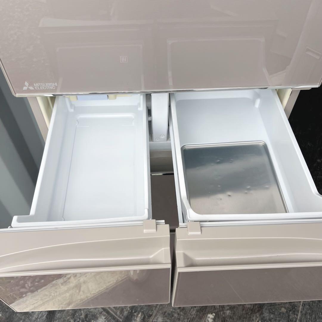 79取付無料！三菱ワイドチルドルーム搭載高性能ラベンダーピンク5ドア冷蔵庫！