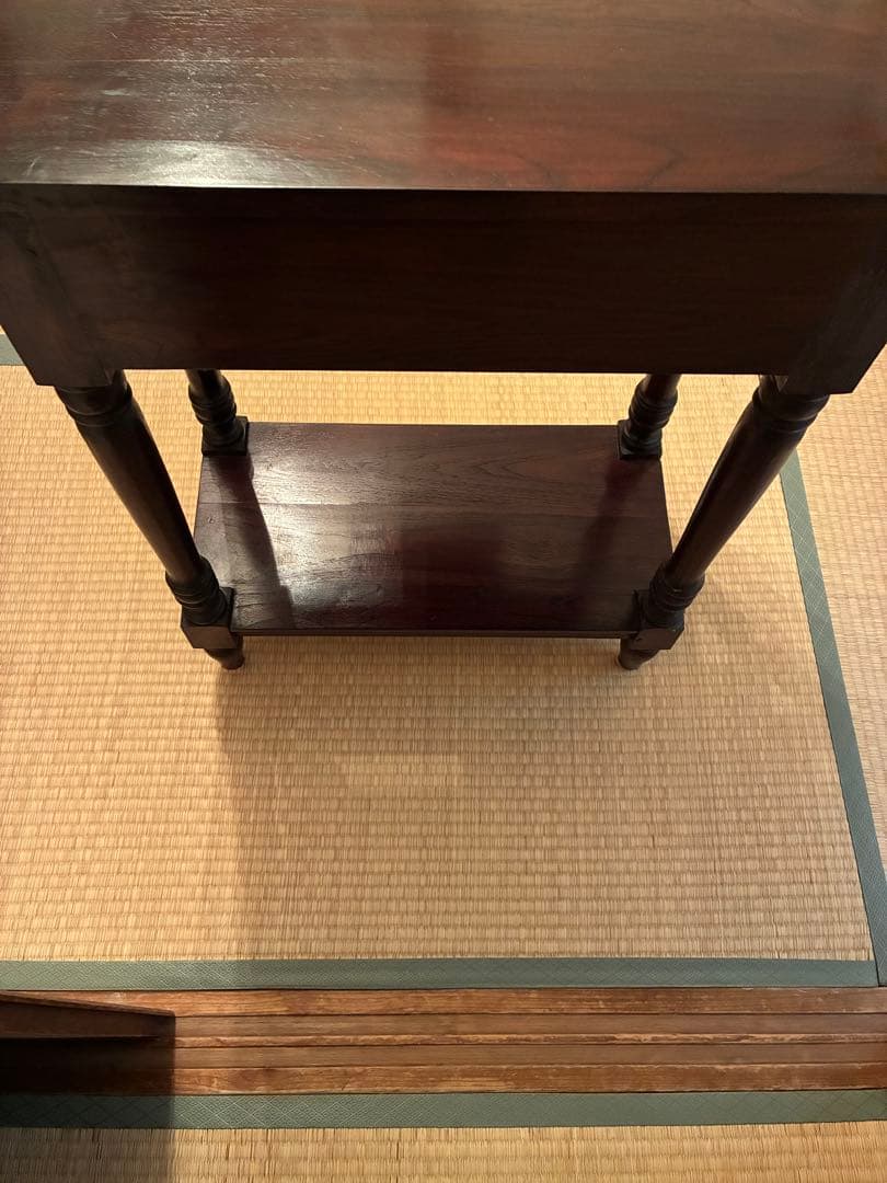 バリ家具　サイドテーブル 引き出し付き