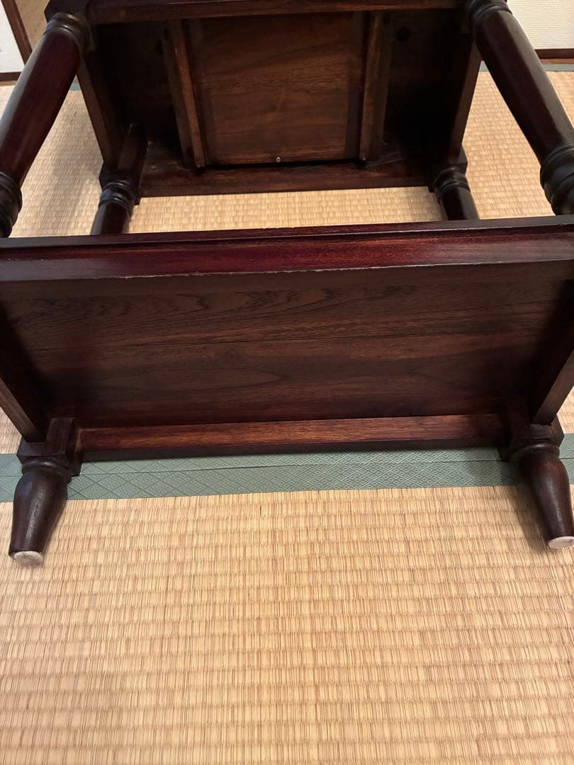 バリ家具　サイドテーブル 引き出し付き