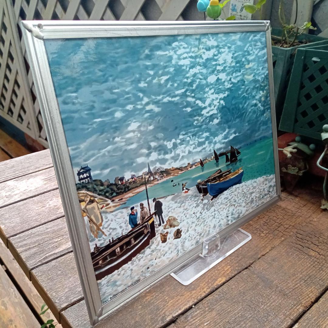 モネ ステンドグラス サン＝タドレスの海岸 1867 グラスマスターズ社