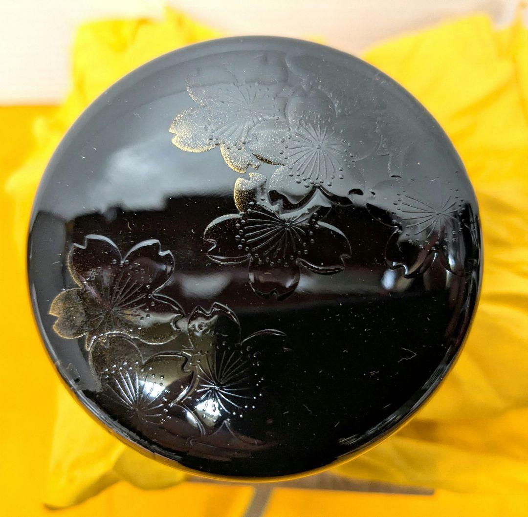 薫和作·夜桜蒔絵·棗·茶道具 木箱付き