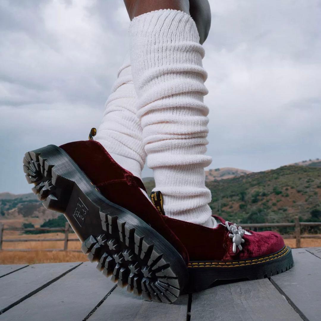 ドクターマーチン　マーク ジェイコブス　メリージェーン バーガンディ