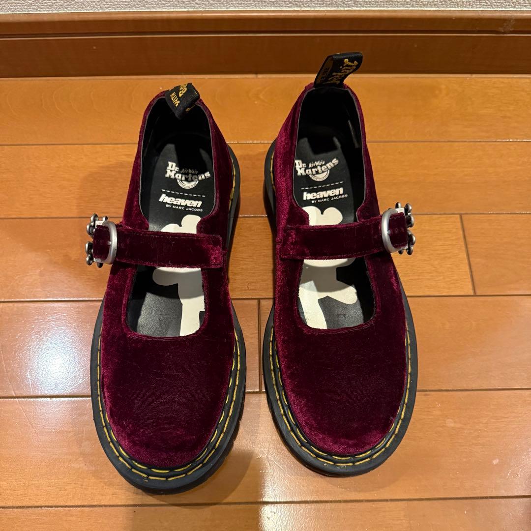 ドクターマーチン　マーク ジェイコブス　メリージェーン バーガンディ