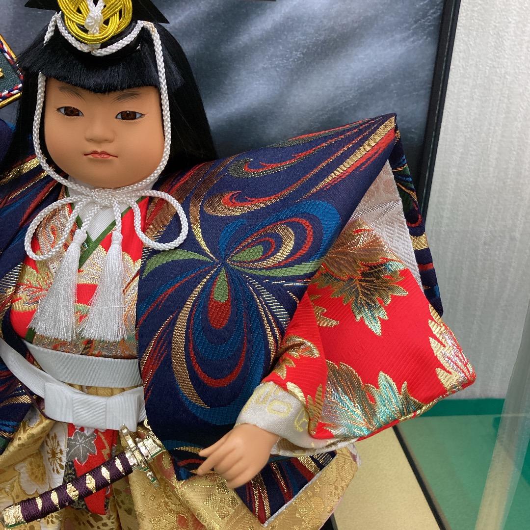 KS8 　美品！ 5月ケース人形　五月人形　5月飾りケース　ケース巾45㎝位