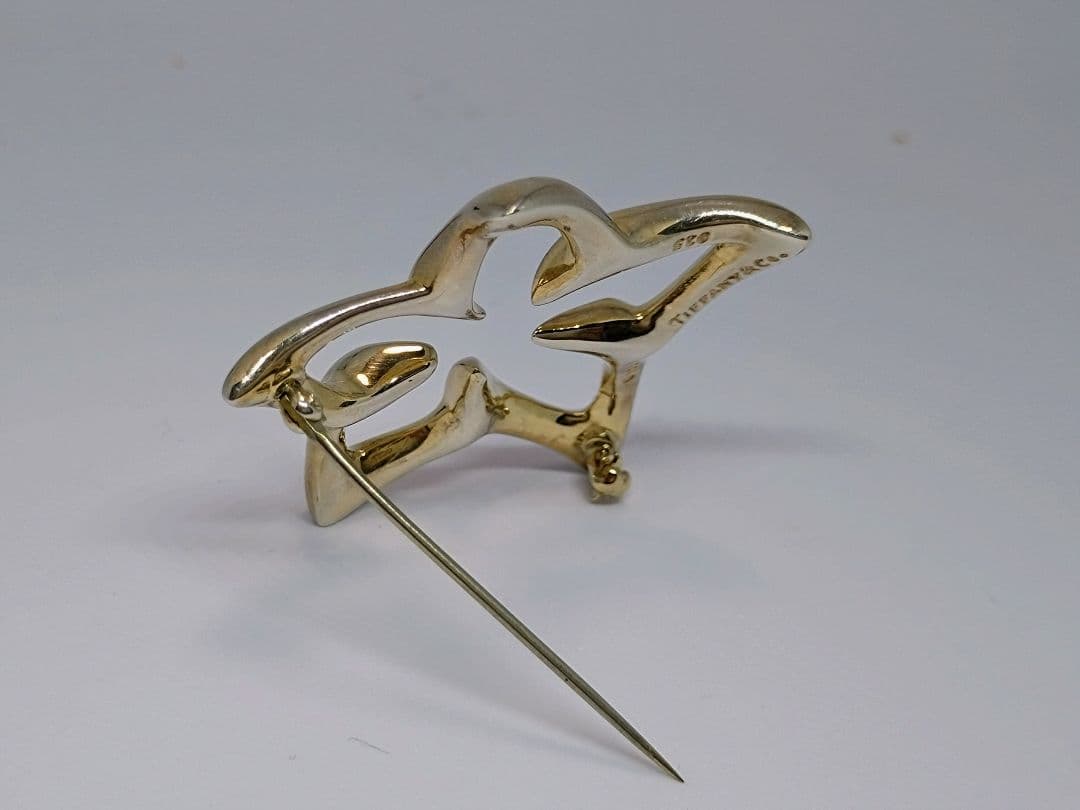 ティファニー ブローチ フラワーモチーフ プルメリア 1996 シルバー 925