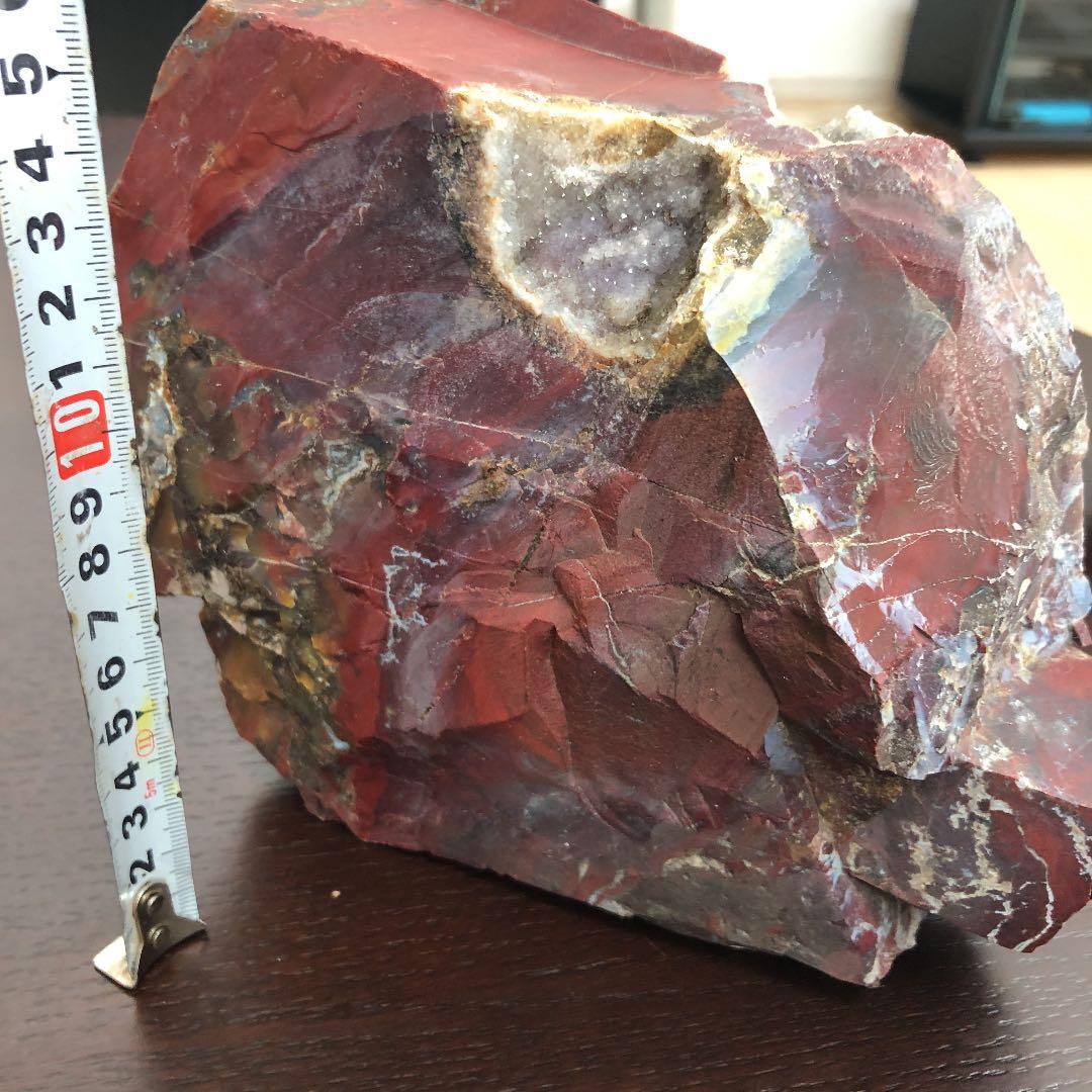 v*x様 水晶　石　赤　赤玉　赤玉石　クラスター