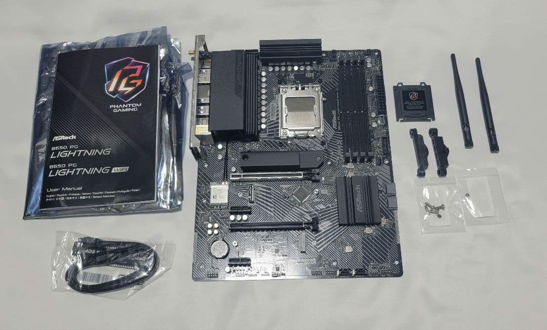 PCパーツセット(Ryzen7800x3d/B650マザボ/DDR5RAM)