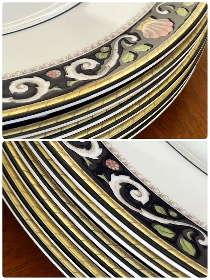 【黒壺美品】ウェッジウッド★ラニーミード★豪華なディナー皿 4枚