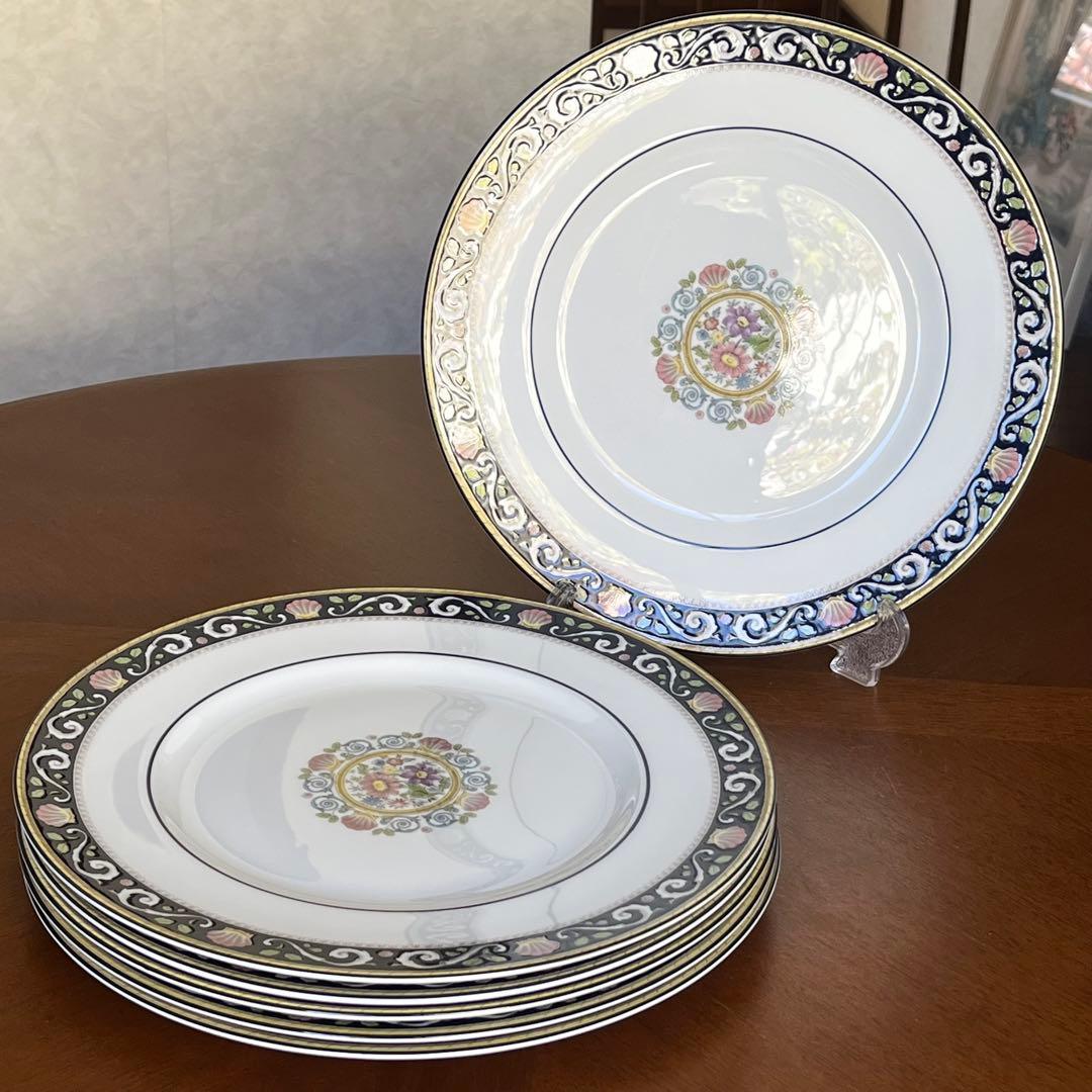 【黒壺美品】ウェッジウッド★ラニーミード★豪華なディナー皿 4枚