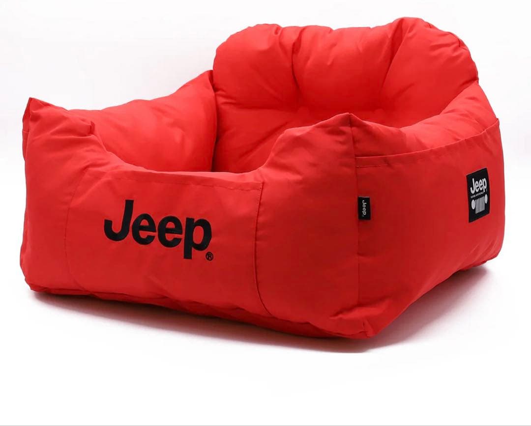 Jeepドライブベッド ペット用品 お出掛けレッド