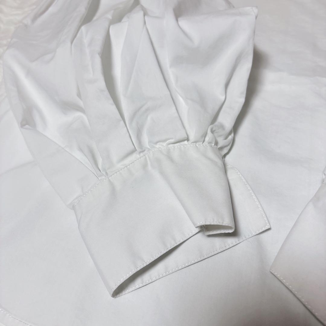 MARILYN MOON タックフリル　ボリュームスリーブ　ブラウス　袖バルーン