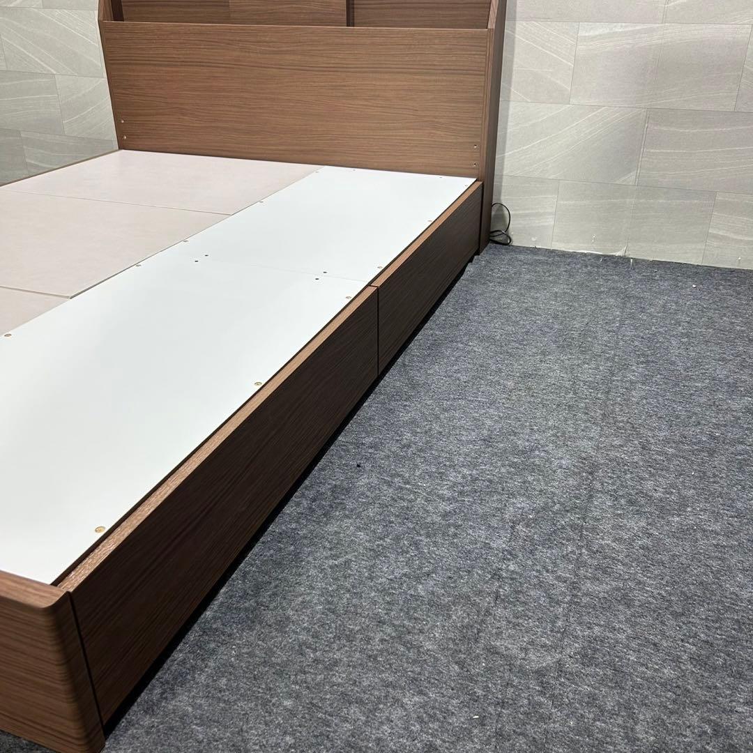 ニトリ ベッドフレーム ダブル アザン3浅型 シンプル 家具d3345