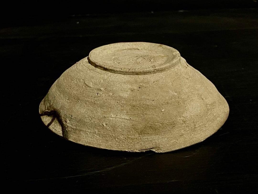 「母」 桃源旧蔵 古瀬戸 山茶碗 漆直し 仕舞い箱 (250807福3-A)