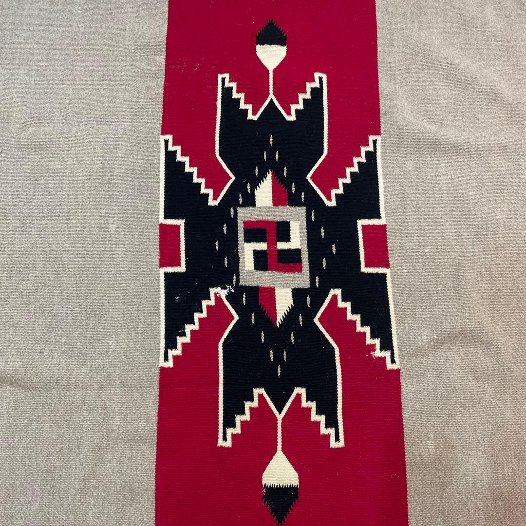 スワスティカ　ナバホ　卍　20S 30Sネイティブアメリカンデザイン ラグ