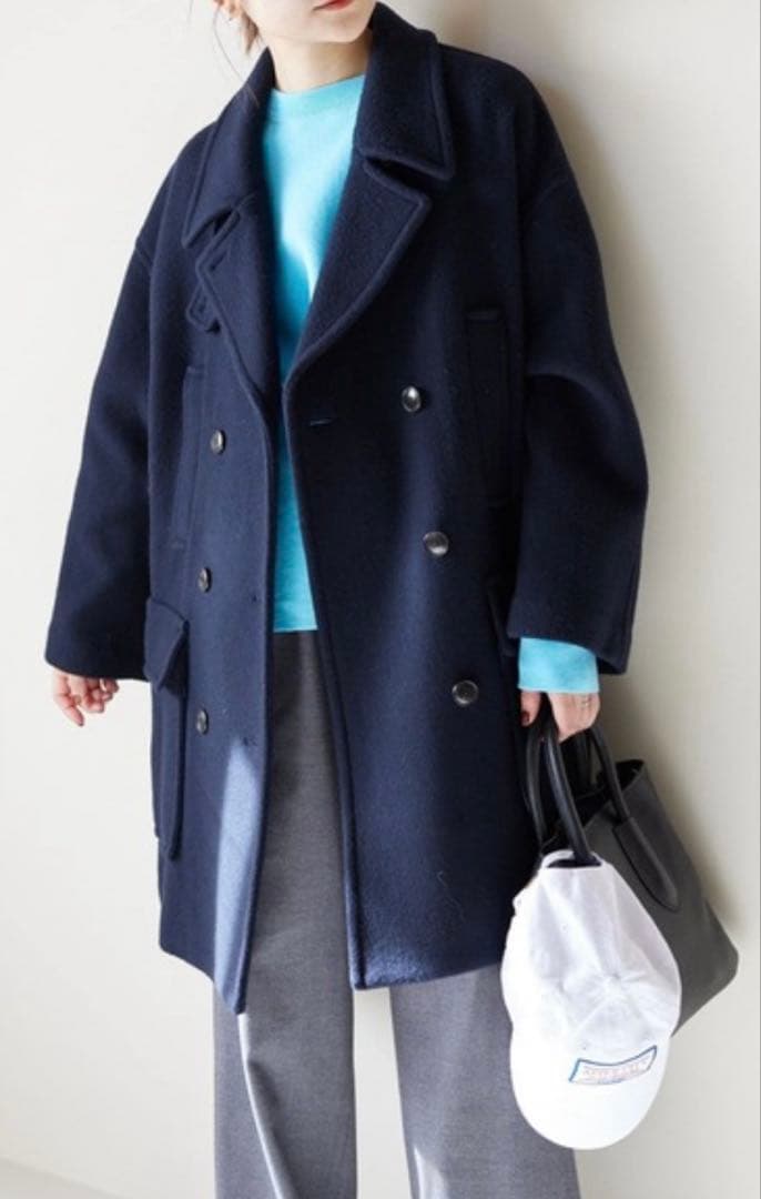 SLOBE IENA メルトンBIG Pコート