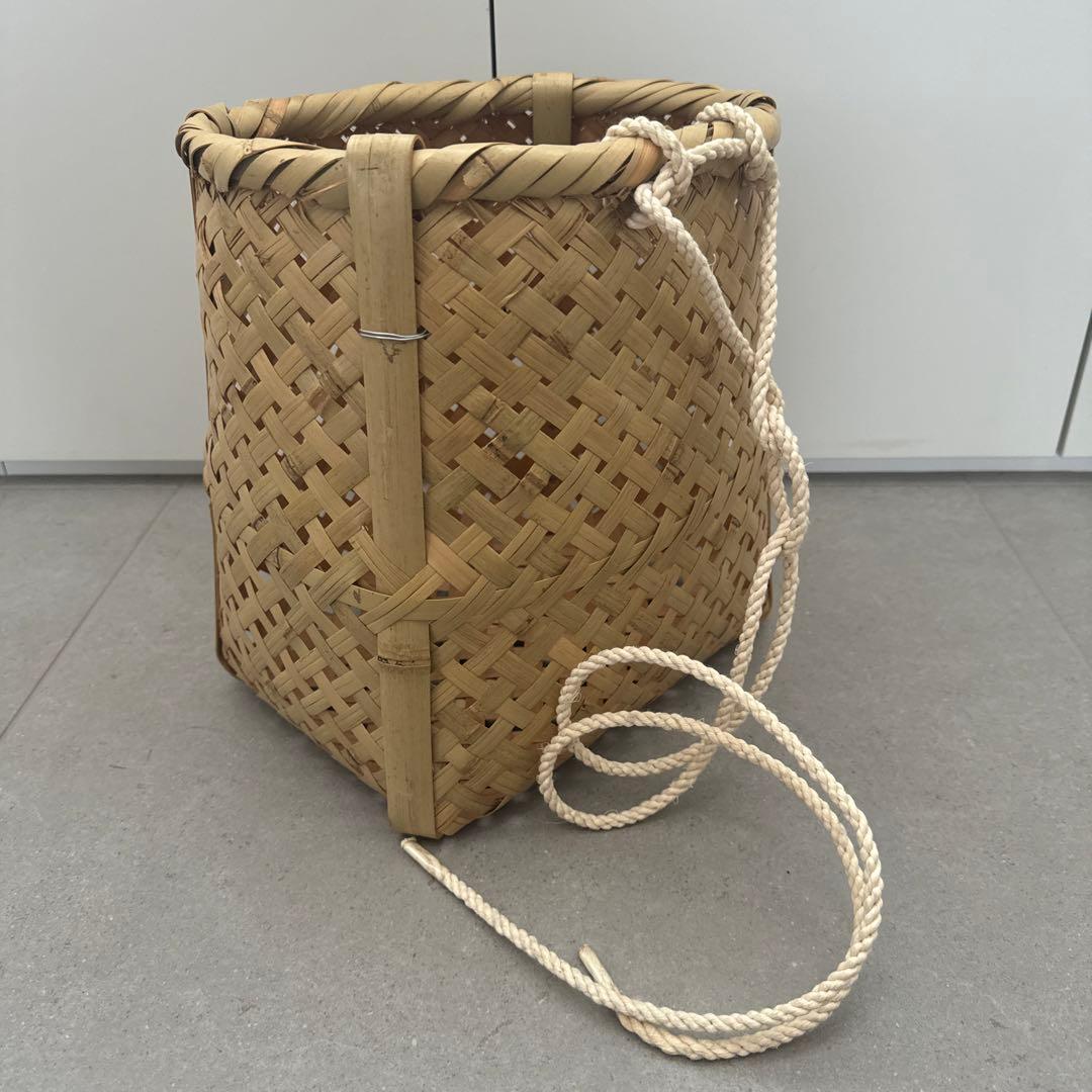 竹籠　腰籠　収穫籠