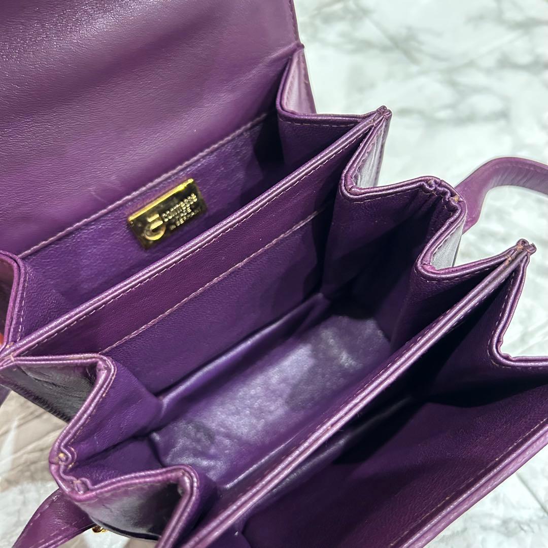 COMTESSE コンテス　バッグ　ショルダーバッグ　ホースヘア　紫　美品