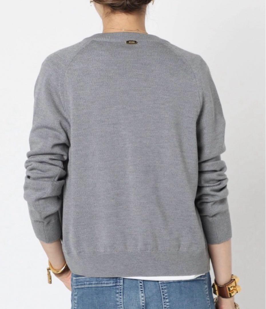 Deuxieme Classe WISH クルーネック カーディガン グレー