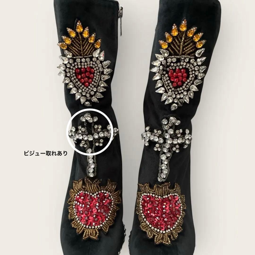 【激レア】YELLO ブーツ ビジュー　y2k 平成ギャル