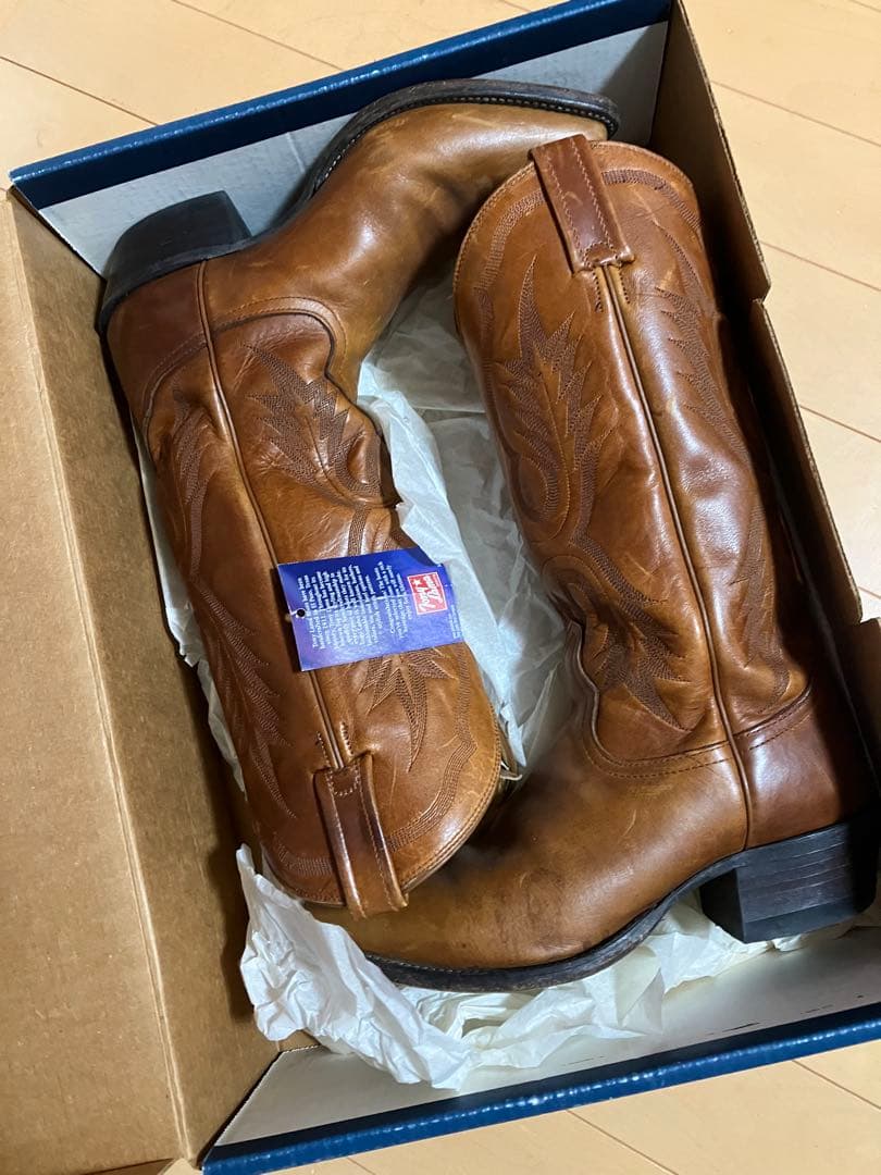 N*o様 Tony Lama ブラウンウエスタンブーツ　25cmくらい