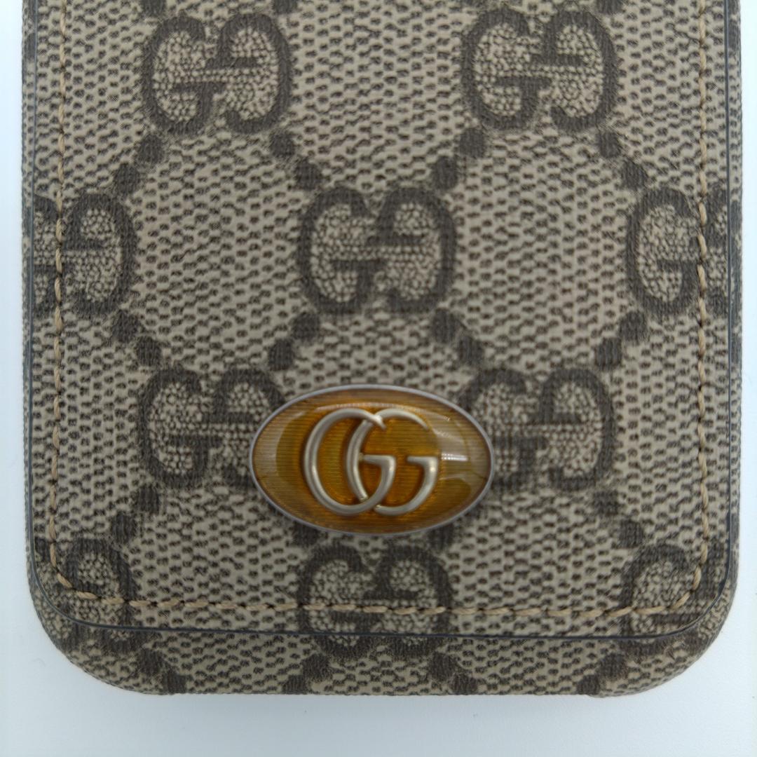 未使用級 GUCCI iPhone13 オフィディア GG カード入れ付