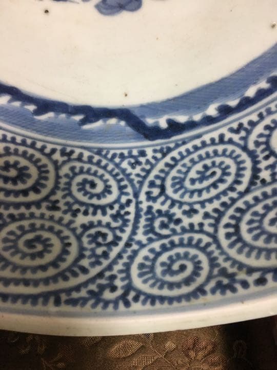 たこ唐草 大鉢 江戸中期