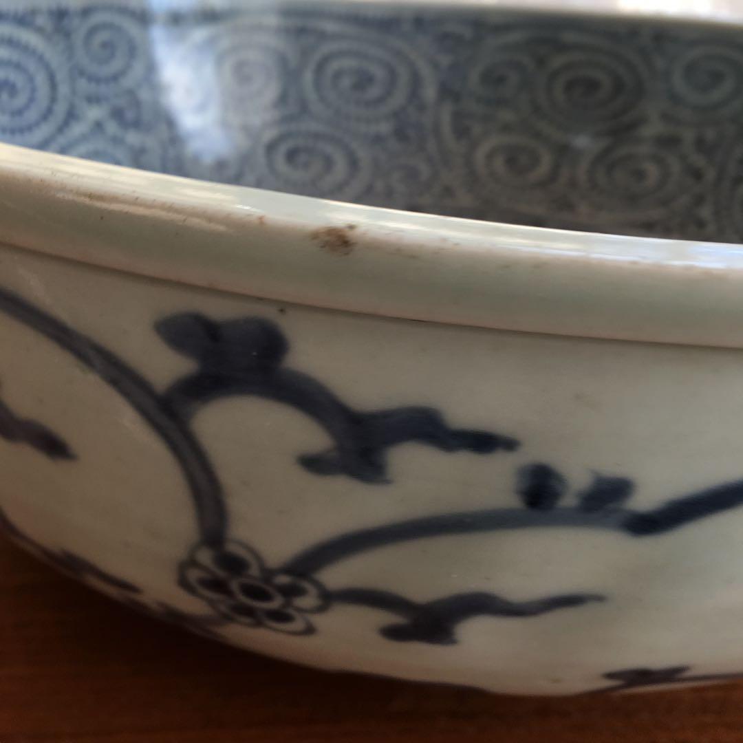 たこ唐草 大鉢 江戸中期