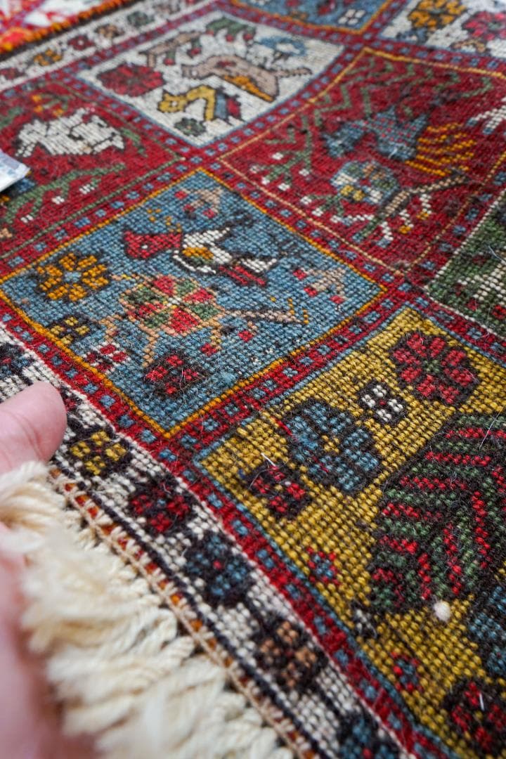 108x65cm 手織り ペルシャ絨毯　カシュカイ族