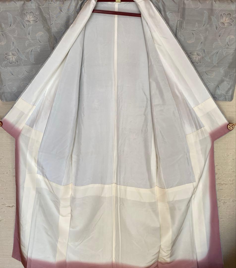 値下げ　白大島　色大島　オリエンタル花唐草