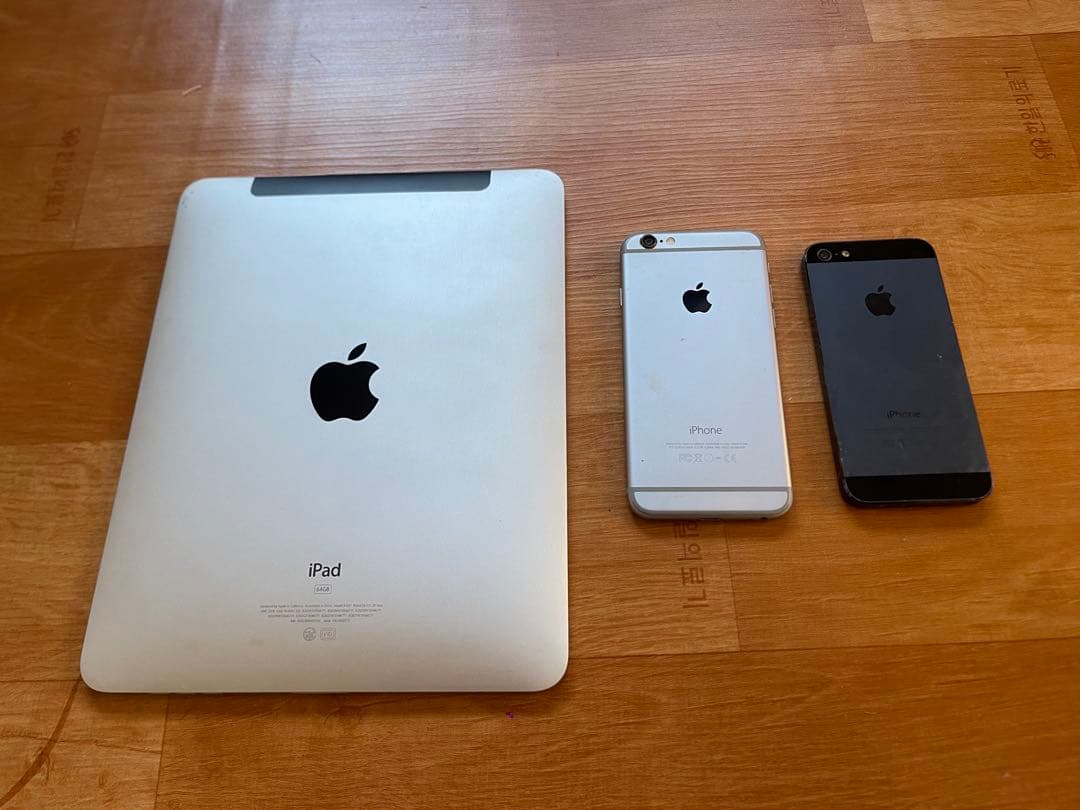 第1世代iPad、iPhone6、iPhone 5 ジャンク品