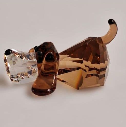 【極美品】SWAROVSKI　スワロフスキー　バセットバウンド　犬　置物