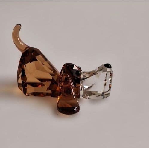 【極美品】SWAROVSKI　スワロフスキー　バセットバウンド　犬　置物
