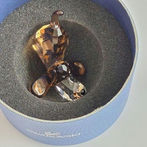 【極美品】SWAROVSKI　スワロフスキー　バセットバウンド　犬　置物