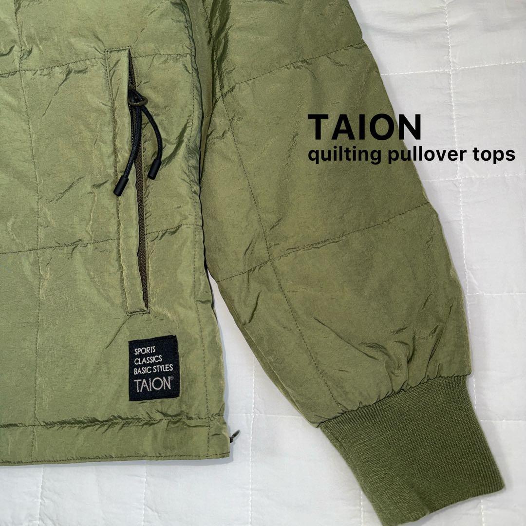 タイオン TAION 中綿ミリタリープルオーバートップス 美品