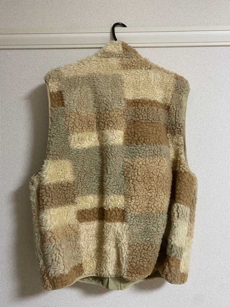 Stussy パッチワーク フリースベスト