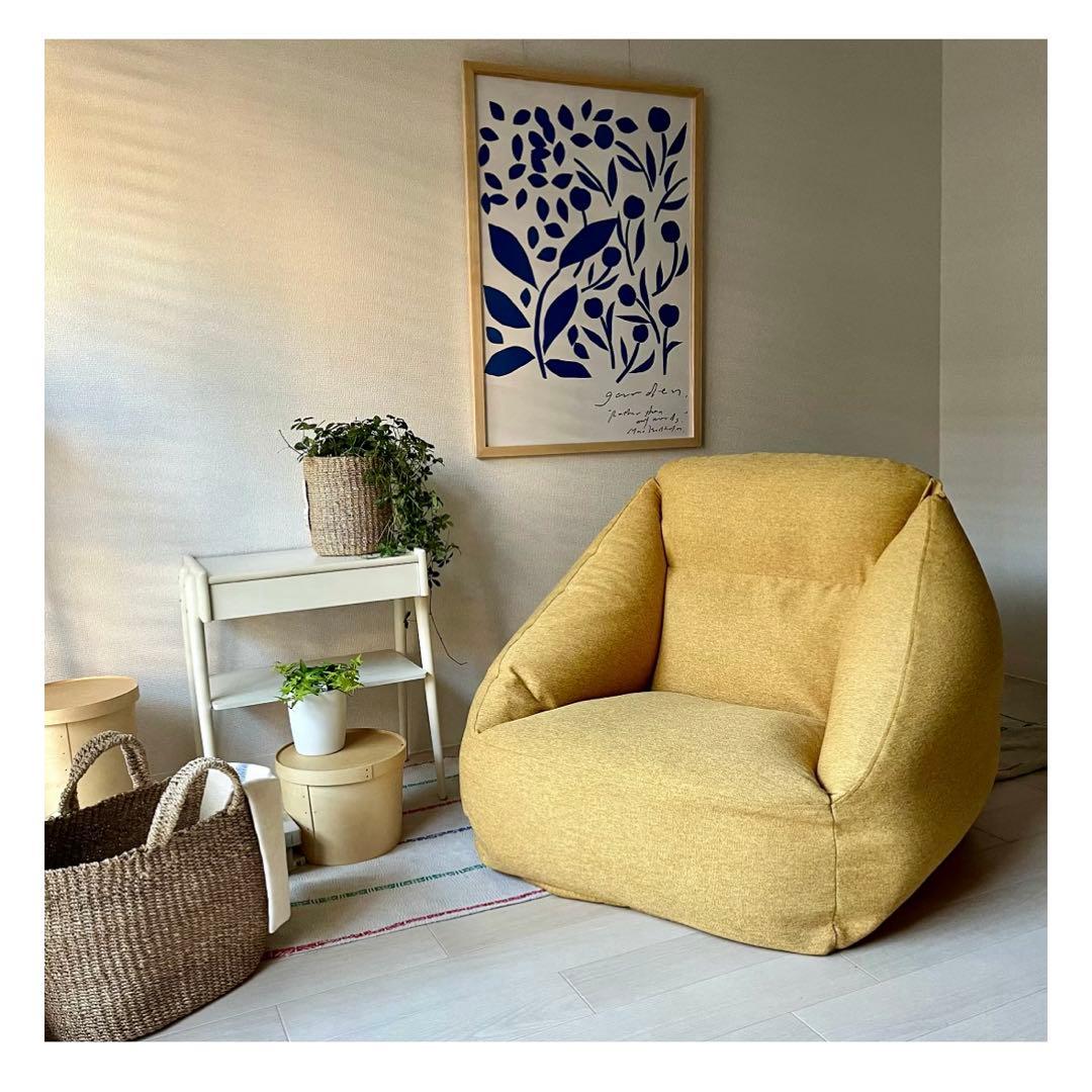 【新品・未開封】無印良品 空気でできたソファ イエロー エアソファ MUJI