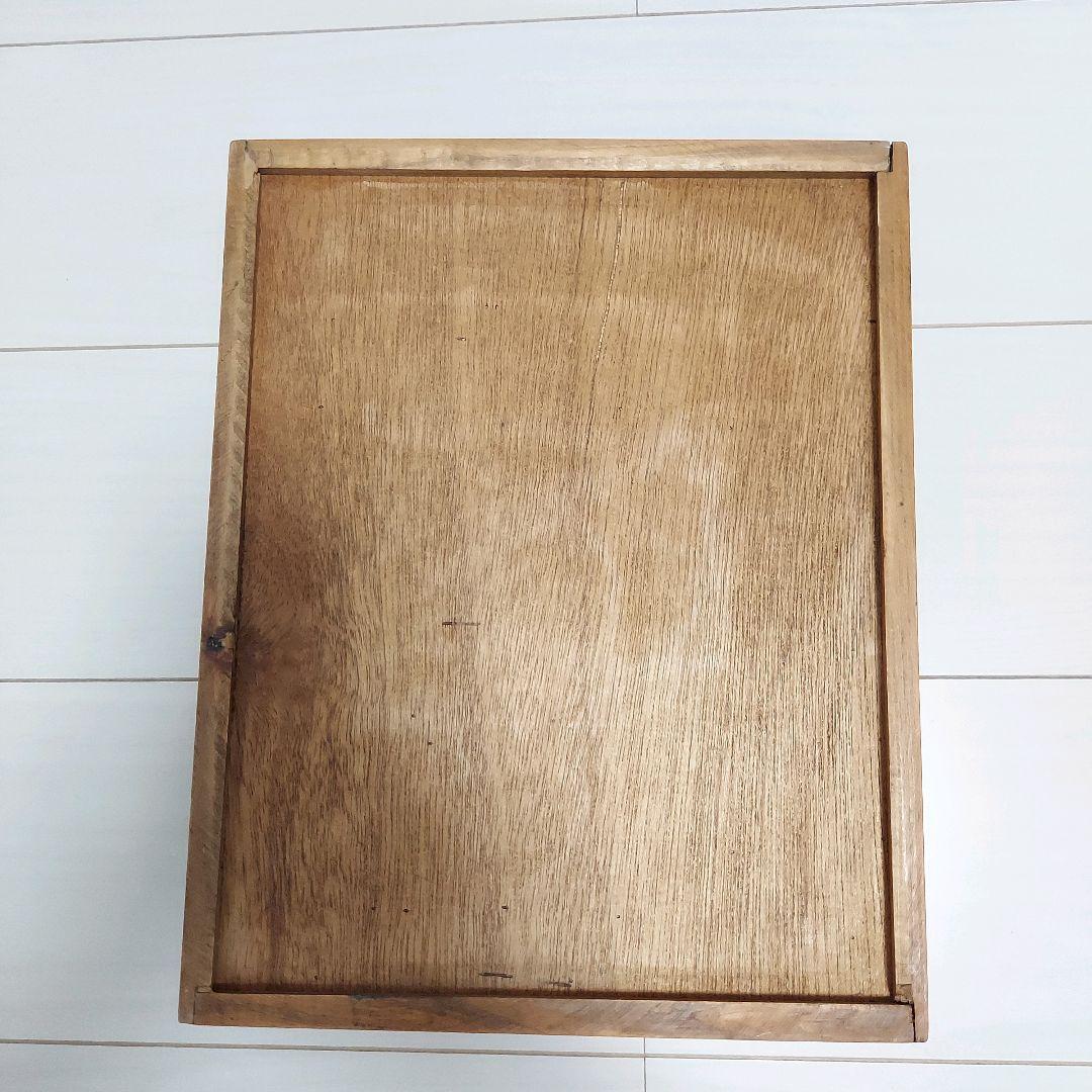 木製　ハート　ウッドプレート　引出し　トレー　２点セット