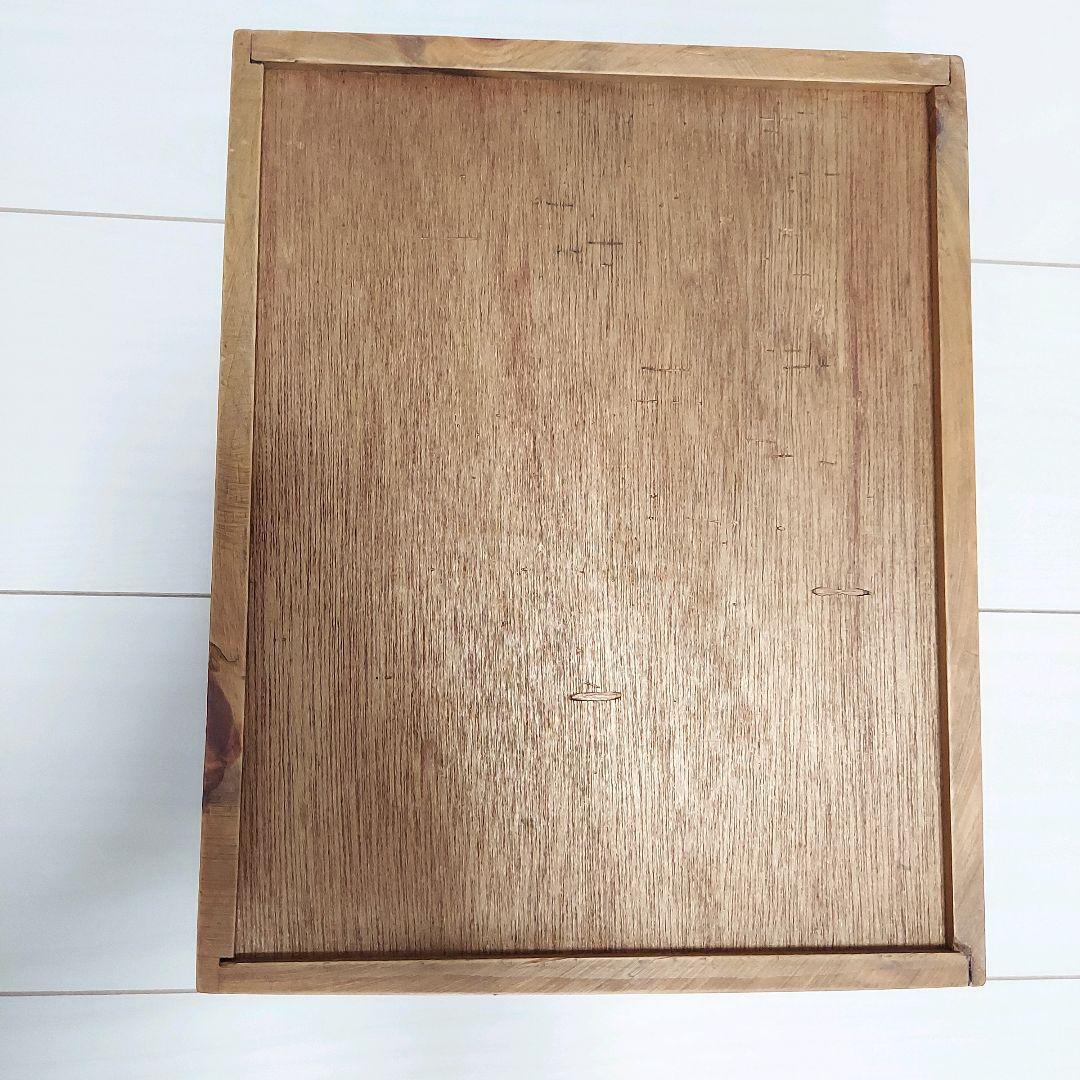 木製　ハート　ウッドプレート　引出し　トレー　２点セット