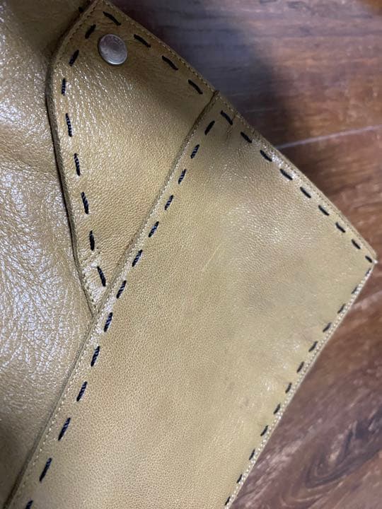 sub5　エルメス　ロングブーツ　本革　ベージュ　ステッチ