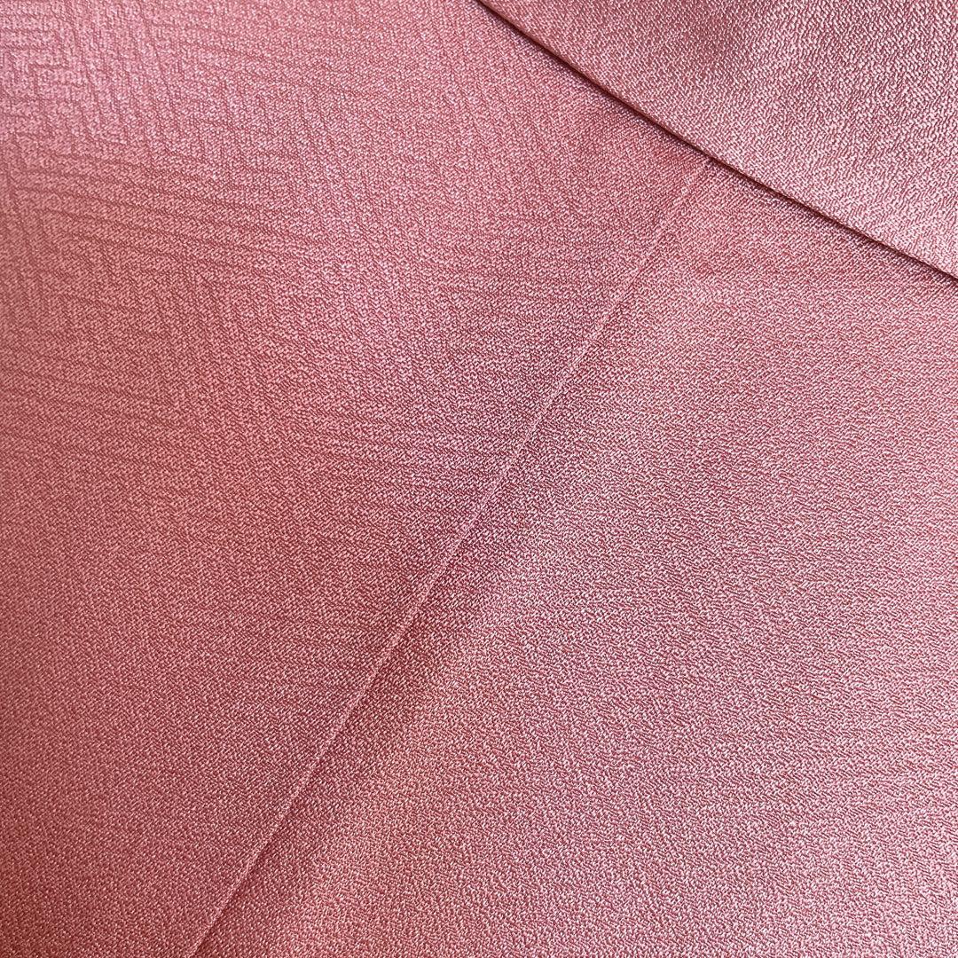 訪問着　フルセット　ツツジ　撫子　梅　萩　小花　手刺繍　可愛らしいお花　L1