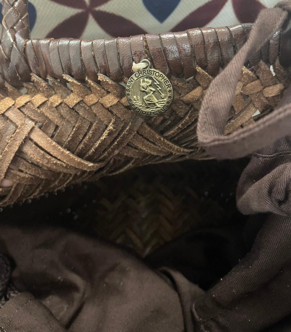 Dragon Diffusion かごバッグ トート 編み込み 牛革 ブラウン